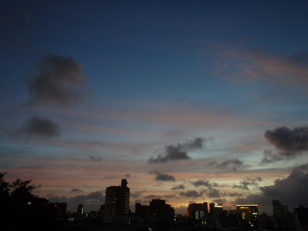 日没後の空