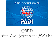 OWD オープン・ウォーター・ダイバー